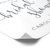 春夏フローラ |ブライダルシャワーウェルカムサイン ポスター (角)