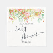 春夏フローラ |赤ちゃんシャワー スタンダードカクテルナプキン (正面)