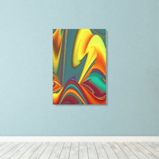 春夏秋の花の魔法 キャンバスプリント (インサイチュ (ウッドフロア))