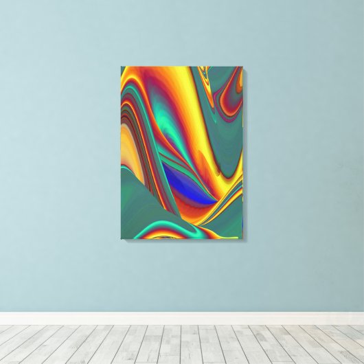 春夏秋の花の魔法 キャンバスプリント (インサイチュ (ウッドフロア))