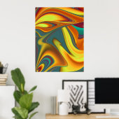 春夏秋の花の魔法 ポスター (ホームオフィス)