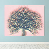 春夏秋冬の木#3 キャンバスプリント (インサイチュ (ウッドフロア))