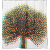 春夏秋冬の木#3 シャワーカーテン (正面)