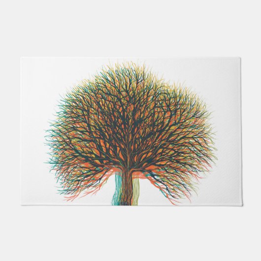 春夏秋冬の木#3 ドアマット (正面)