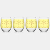 春夏 ステムなしワイングラス (正面)