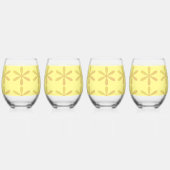 春夏 ステムなしワイングラス (裏面)