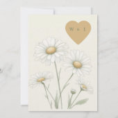 春夏 ダイシー フローラル レトロ ボヘミア 招待状 (裏面)