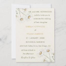 春夏 ダイジー フラワーレトロ ボヘミア 招待状