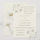 春夏 ダイジー フラワーレトロ ボヘミア 招待状 (正面/裏面)