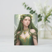 春女神はがき ポストカード (スタンド正面)