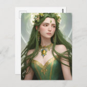 春女神はがき ポストカード (正面/裏面)