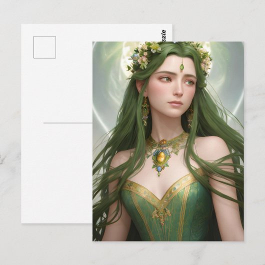 春女神はがき ポストカード (正面/裏面)