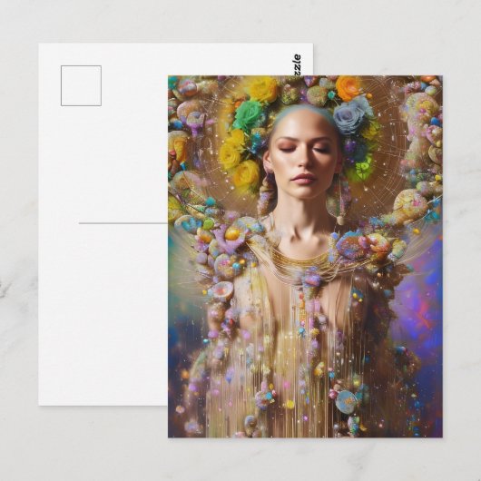 春女神はがき ポストカード (正面/裏面)