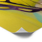 春女神イエロー背景 ポスター (角)