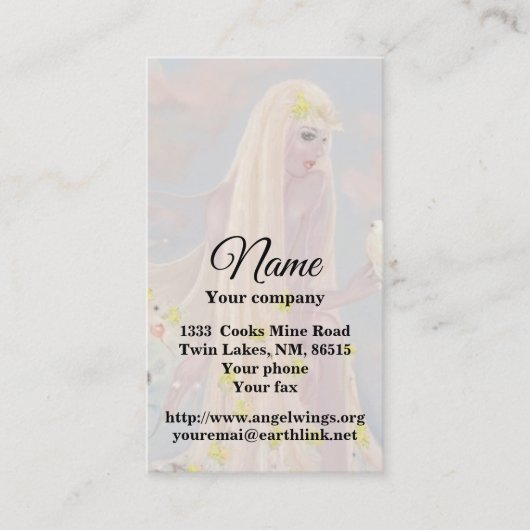 春女神名刺 名刺 (正面)