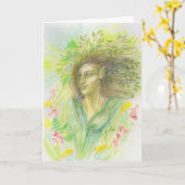 春女神 カード (黄色い花)