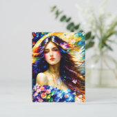 春女神 ポストカード (スタンド正面)