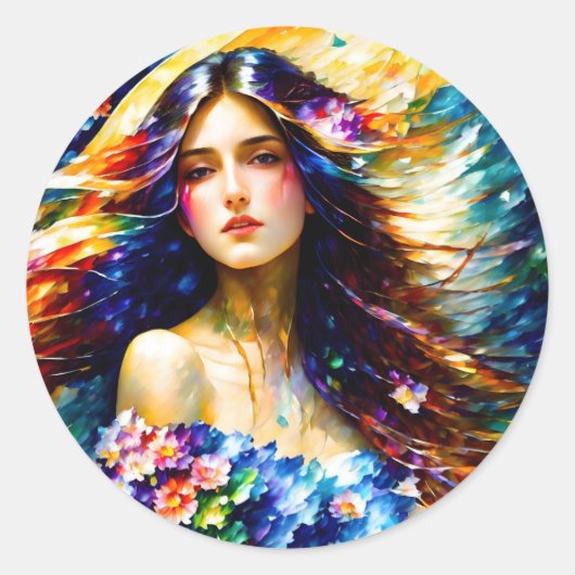 春女神 ラウンドシール (正面)