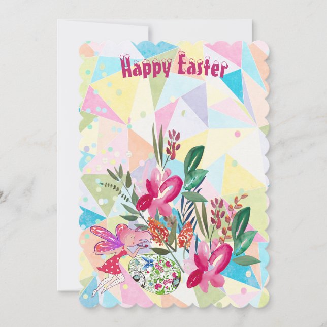 春妖精イースターエッグ装飾花の緑 (正面)