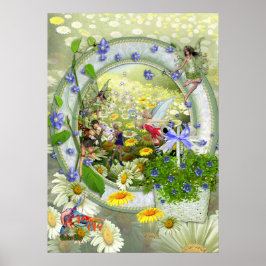 春妖精ベビーガールデコールポスター ポスター