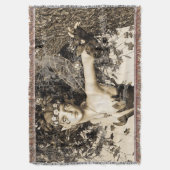 春妖精ヴィンテージ スローブランケット (正面縦)