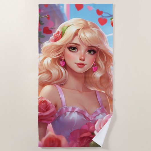 春姫 ビーチタオル (正面)