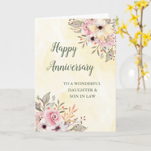 春娘と義理結婚の息子 カード (黄色い花)