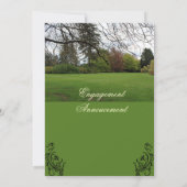 春婚約パーティ招待状 招待状 (裏面)