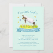 春子羊かわいい2nd誕生日招待状 招待状 (正面)