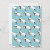 春子羊かわいい2nd誕生日招待状 招待状 (裏面)