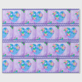 春季ハート- Kids Art for CHOC ラッピングペーパー (フラット)