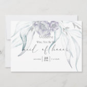 春季モダンユーカリプトゥスマトロンの名誉招待 招待状 (正面)