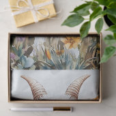 春季ヤギ子イエローワイルドフラワーデコップページ 薄葉紙 (ギフト)