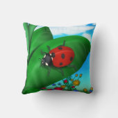 春季レディーバグ クッション (裏面)