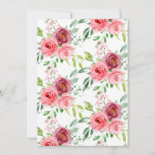 春季牡丹バラフローラ 招待状 (裏面)