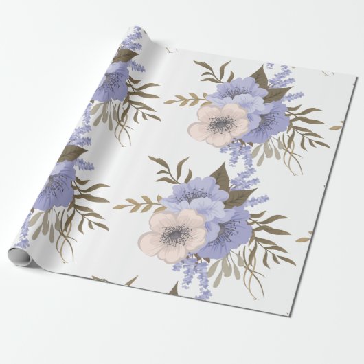 春季花包み紙 ラッピングペーパー (アンロールド)