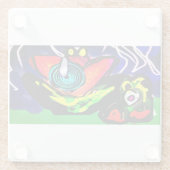 春季花蛙 ガラスコースター (裏面)