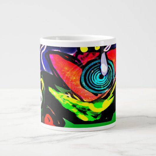 春季花蛙 ジャンボコーヒーマグカップ (正面)