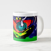 春季花蛙 ジャンボコーヒーマグカップ (正面右)