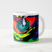 春季花蛙 ジャンボコーヒーマグカップ (正面右)