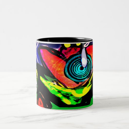 春季花蛙 ツートーンマグカップ (中央)