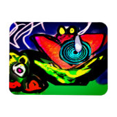 春季花蛙 マグネット (横)