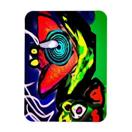 春季花蛙 マグネット (縦)