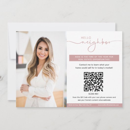 春実在エテートマーケティングはがき カード (裏面)