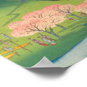 春富士ヴィンテージ浮世絵日本の ポスター (角)