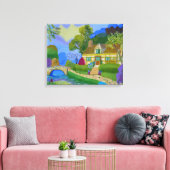 春小屋 キャンバスプリント (インサイチュ (リビング))
