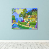 春小屋 キャンバスプリント (インサイチュ (ウッドフロア))