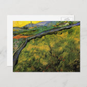 春小麦のフィールド、日の出Vincent vanゴッホ ポストカード (正面/裏面)