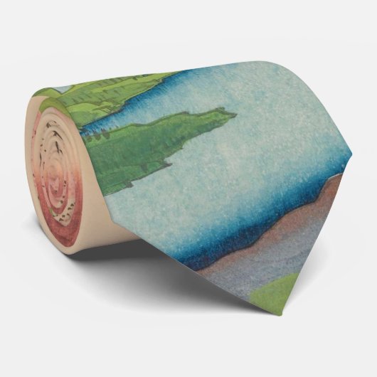 春山富士ヴィンテージ浮世絵日本の画 ネクタイ (ロール)