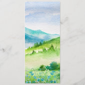 春山脈 |ワイルドフラワー結婚ズのメニューカード メニュー (裏面)